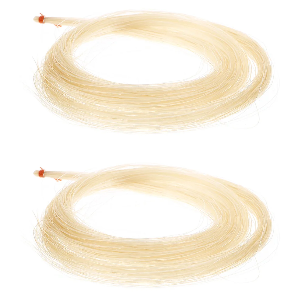 

2Pcs Horse Hair for Violin Bow Fine Smooth Replacement Hair Enhances Sound Quality Reduces String Wear Compatible with Most