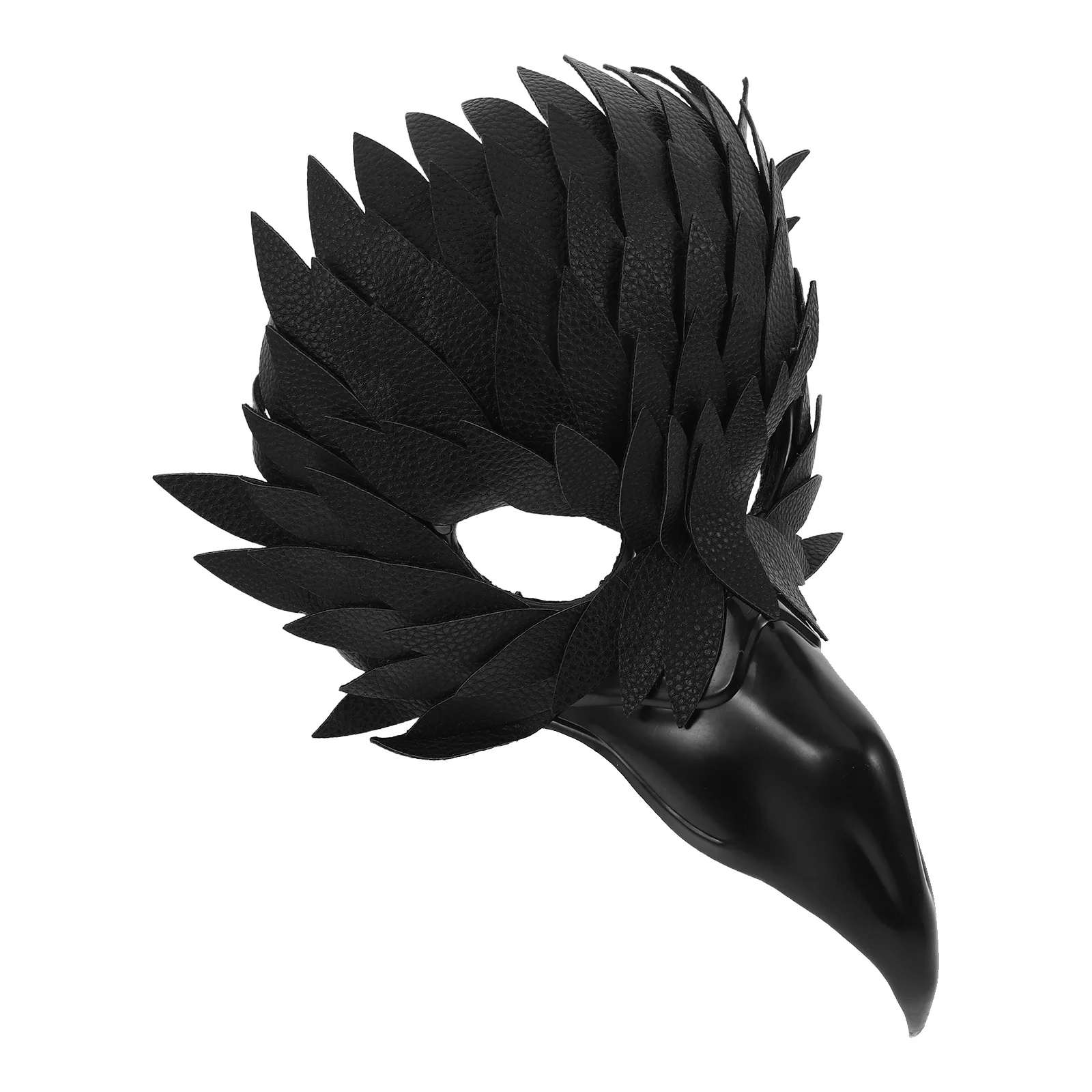 

Feathered Half Face Owl Mask for Adults - Stylish Animal Masquerade Accessory - Halloween Carnival Party Cosplay Performance