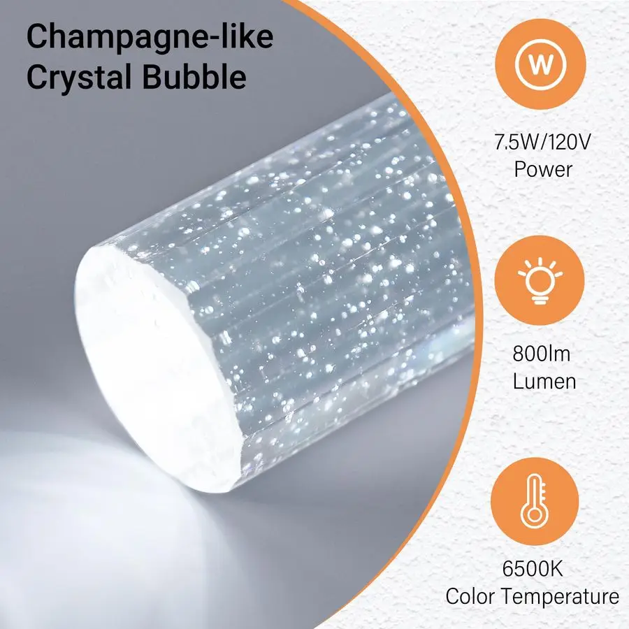 تركيبات إضاءة السقف، إضاءة المطبخ LED أضواء قلادة كريستالية جزيرة المطبخ، 1 ضوء متكامل للمطبخ معلقة #3