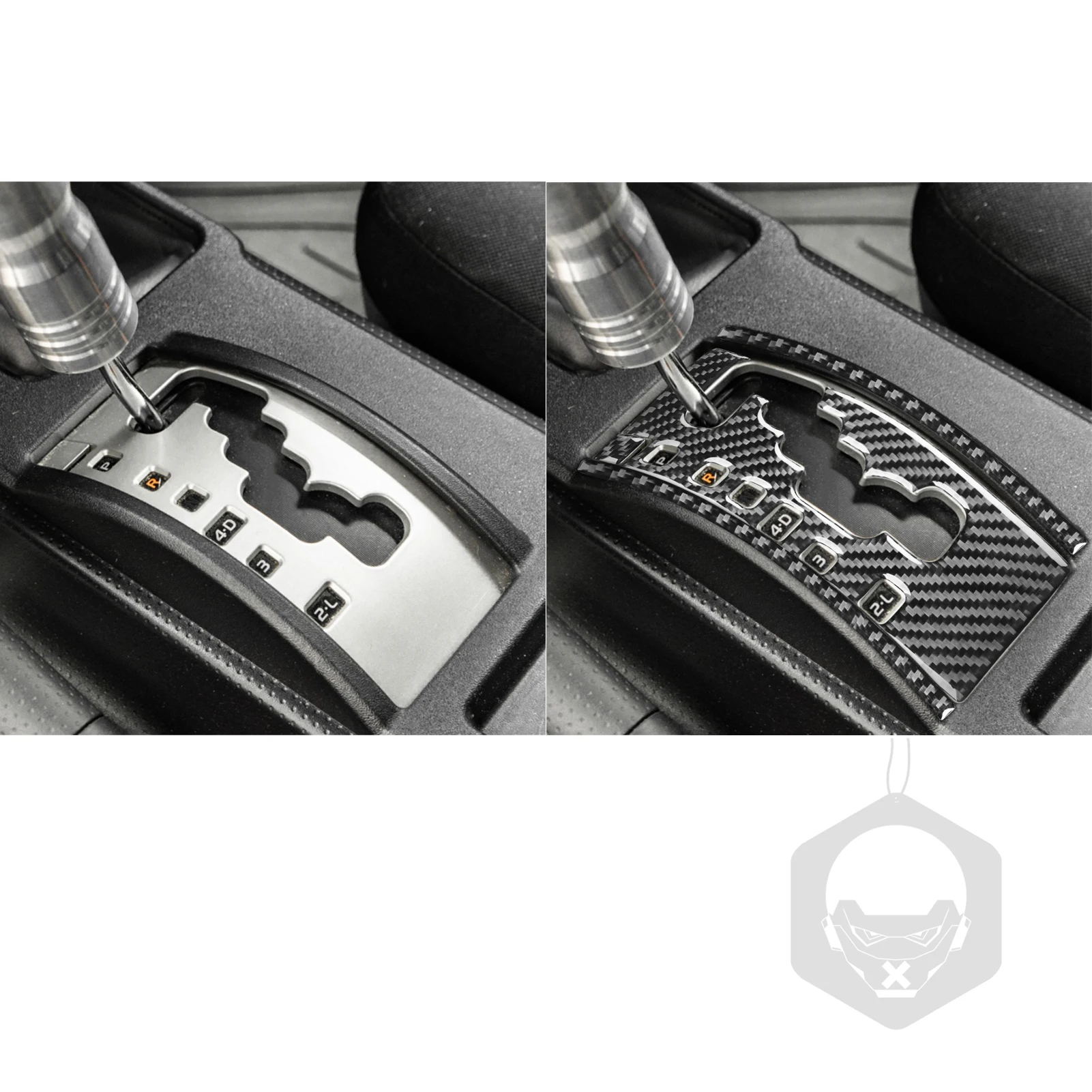 For Toyota FJ Cruiser 2007-2021 Carbon Fiber Automatic Gear Shift Panel Trim Cover Car Interior Accessories Decorative Stickers