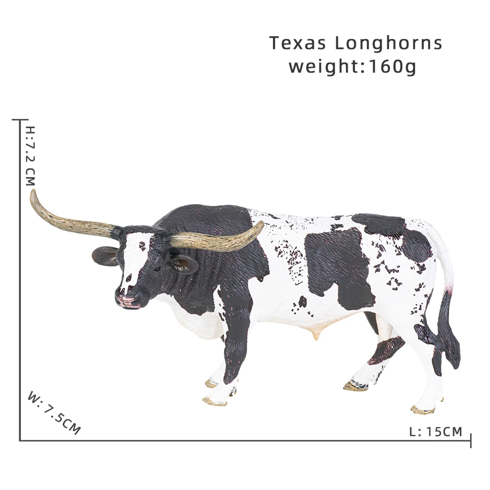 Nutztiere Milch Kuh Geflügel Rinder Kalb Stier Bison Ox Action figuren Sammlung PVC frühen pädagogischen Spielzeug Kinder Geschenk – Detail 4