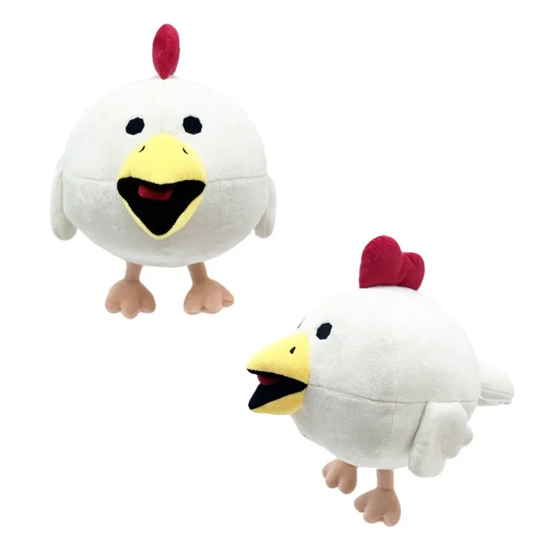 

Cross border new chicken gun white little flying chicken running plush toy doll