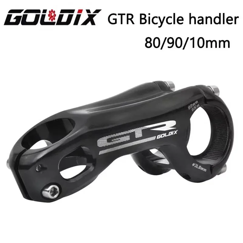 

﻿ GOLDIX GTR-17 Degree Aluminum Alloy Cnc Mountain Road Bike Handlebar 80 90 100mm Bike Stem Next Bikes Parts Bmx Stem