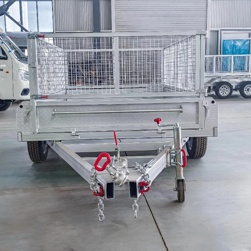 Heavy Duty Steel Galvanized Cage Box Trailer 1001-2000kg Payload Capacity for Car Transport (Customizable Size CE ISO Certified)