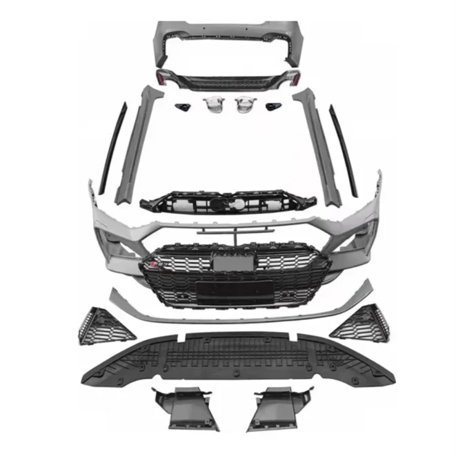 Neuankömmling Komplett set RS7 Typ Auto Stoßstange Karosserie Kits Für  A7 2019-2021 Facelift  RS7 Front & Hecks toß sta