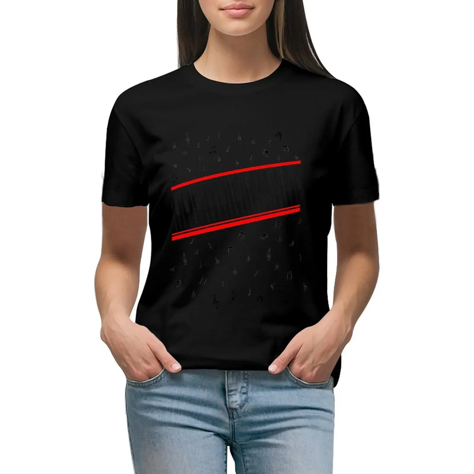 

Beat It Piano T-Shirt shirts graphic tees customs design your own vintage graphics workout shirts for Women