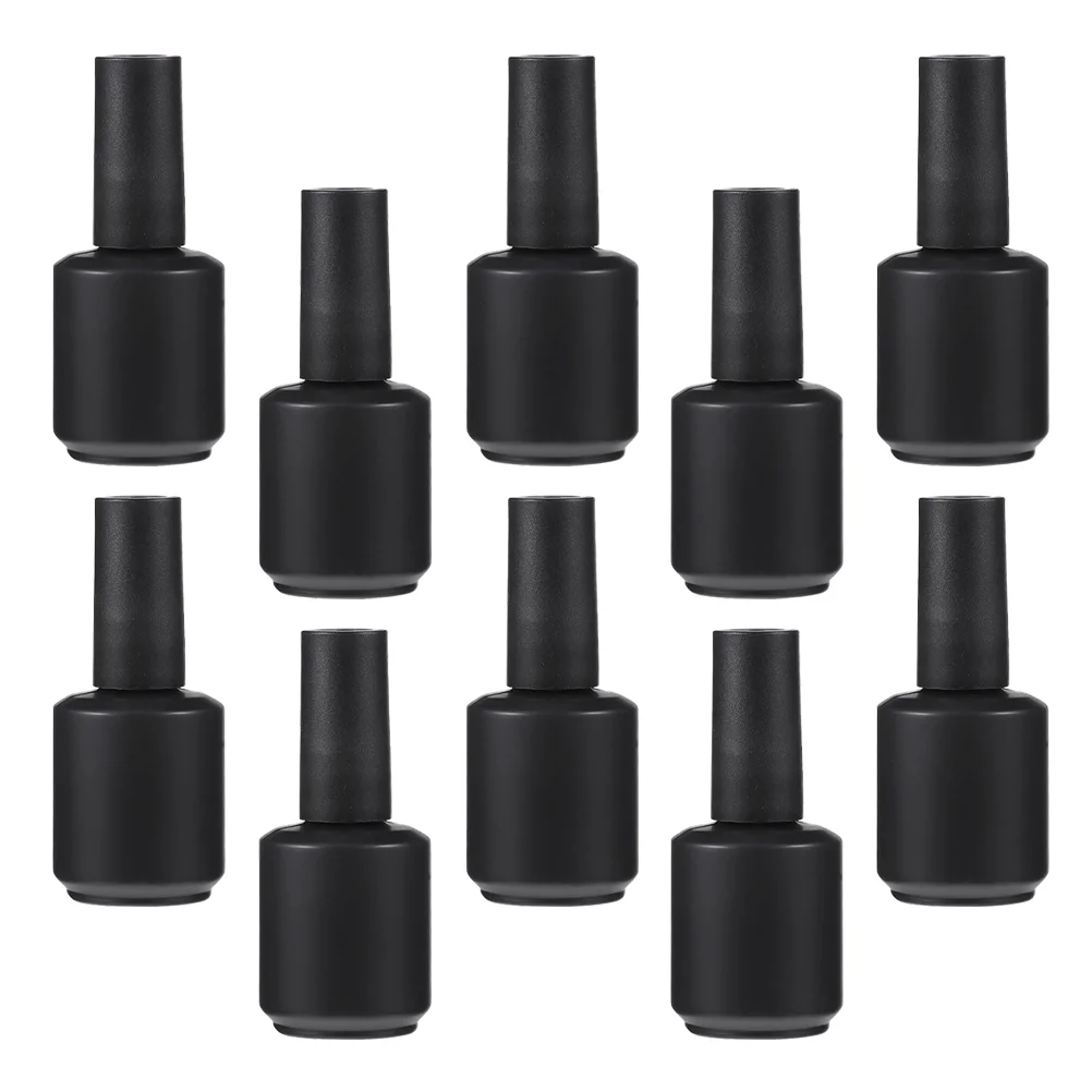 

10 Pcs Nail Polish Empty Bottle Travel Gels Sample Containers Glass De Leak-proof Bottles