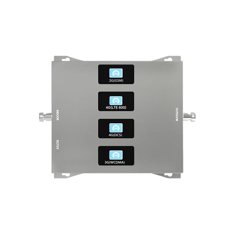 Quad Band Mobile Signal Amplifier Cellular Signal Booster 4G Signal Repeater for Home Indoor Coverage