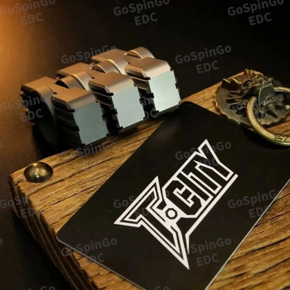 T·CITY EDC 피젯 스피너 스테인리스 스틸 피젯 토이 성인용 메탈 오리지널 디자인 불안 완화 기구