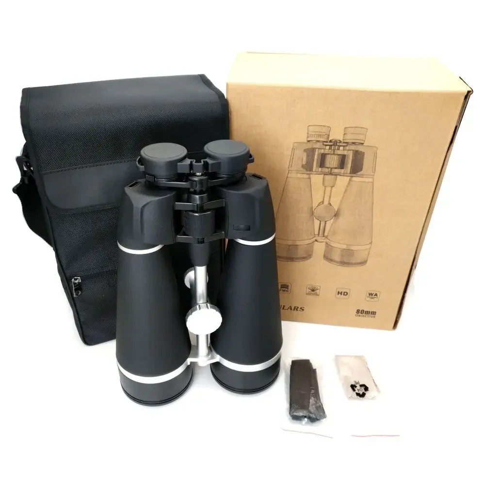 20X80 Binoculars Powerful HD Binoculars with BAK-4 Prism FMC Lens for Bird Watching Hunting Outdoor Sports Handheld Telescope