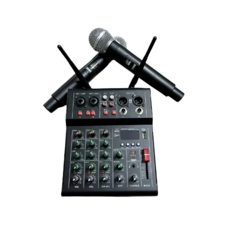 4 Channel Mixer Professional Low Noise Factory Direct Sale