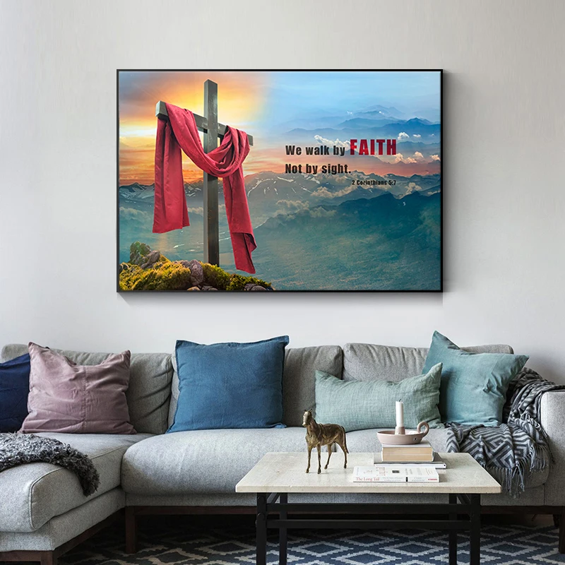 Diamond Painting Modern Christian Landscape Picture Motivational Wall Art Inspirational Canvas Paintings For Living Room Home De