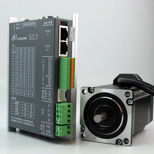 2026 LICHUAN RS485 Nema 23 Stepper Motor 2.2N.m 4A 2 Phase Closed Loop Stepper Motor with Driver Kit   LC57H280+CL57R
