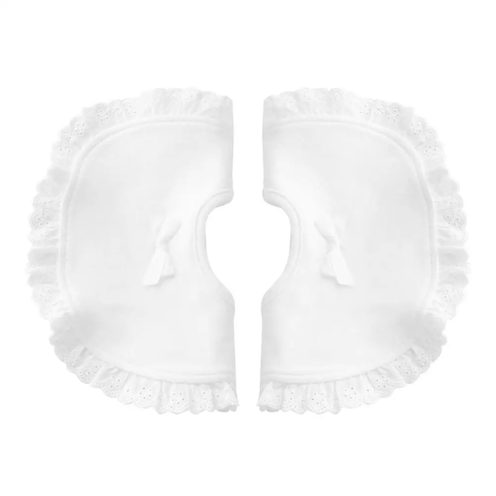 

2Pcs Princess Lace Bibs Cotton Baby Drooling Infant Newborn Saliva Scarf Toddler Bandana Keeps Clean Dry Lightweight Washable