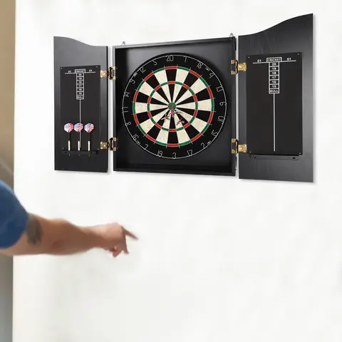 Dart board, classic dart board cabinet, adult dart board set in homes, bedrooms, bars, clubs, offices
