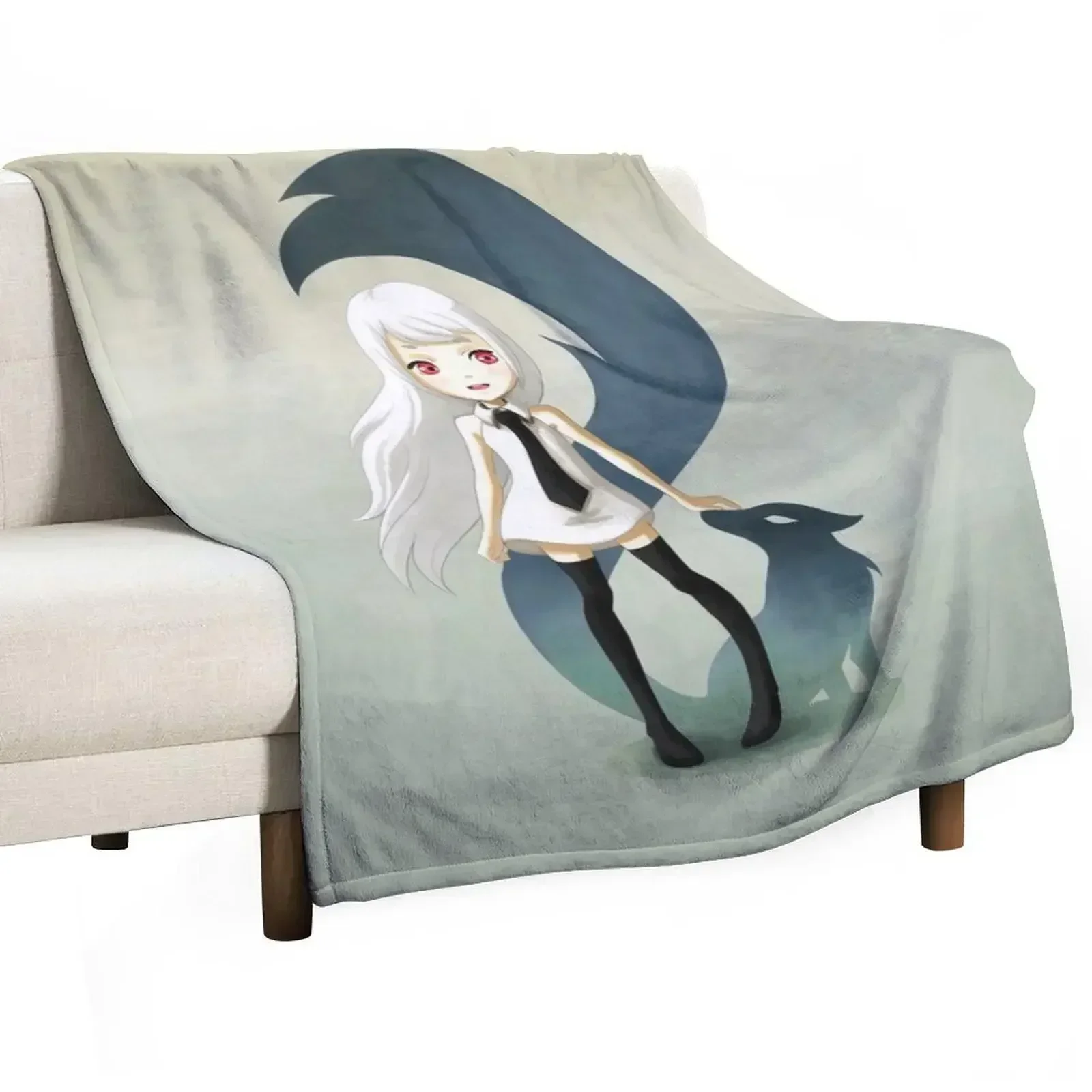 

Fox Daemon Throw Blanket valentine gift ideas for winter Blankets