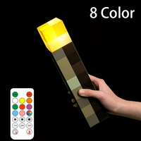 11.5 Inch Brownstone Torch Led Night Lights USB Rechargeable Table Light Game Room Decoration Lamp Kids Birthday Gifts Toy Lamps