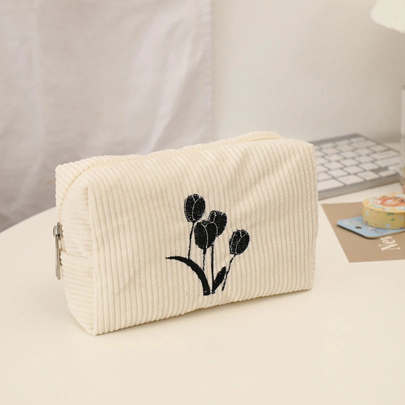 Tulip Pencil Case Kawaii Stationery Pencil Pouch Estuches Large Capacity Make Up Bag Trousse Scolaire School Supplies Pencilcase