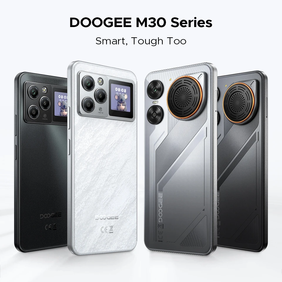 DOOGEE M30 Ai Smartphone 6.88" IP68 Waterproof Android 16 8000mAh Battery 48GB RAM (6+42) 256GB ROM 64MP Camera Widevine L1 Google Pay Supports with 135dB Large Amplitude Speaker