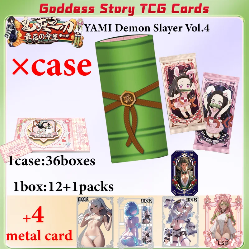 

Wholesale YAMI Demon Slayer Wave4 Collection Cards Japanese Anime Kimetsu No Yaiba Booster Box Tcg Cards Toy Hobbies Gifts