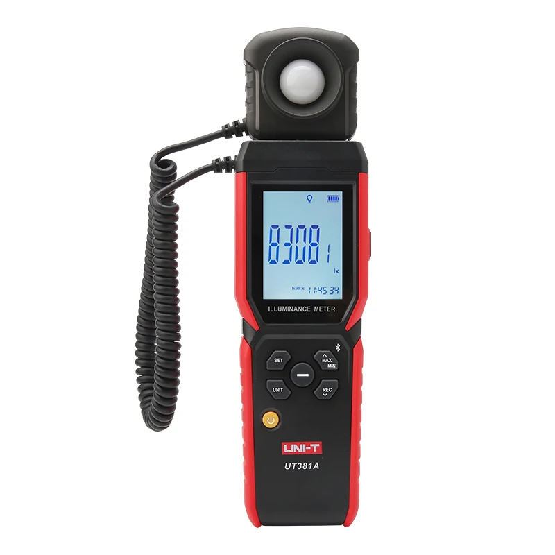 UNI-T UT38l'autorisation Intelligent Digital Luminance Meter / 400000lx lux mètre/stockage de données/Bluetooth communication