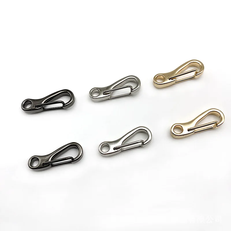 Metal Spring Gate Buckle hook  Ring Openable Keyring Pendant Clasp Snap Hooks For Bag  Strap Web Holder DIY Accessories 50PCS