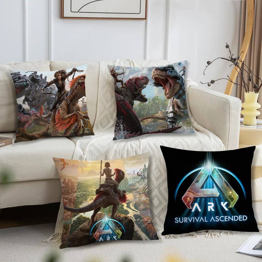 Ark Game Survival Ascended Pillow Case For Home Bedroom Room Decoration Living Room Sofa Cushion Cover Suitable