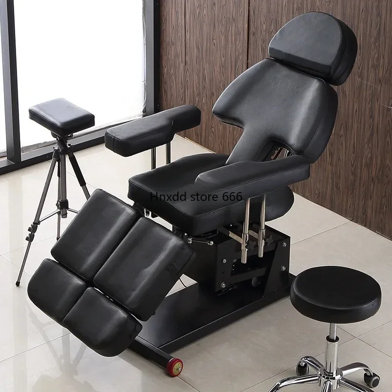 Electric multi-functional tattoo embroidery beauty bed recliner split leg lift tattoo bed