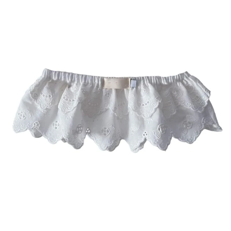 

Baby Fart Curtain 2025 Spring Fall Short Skirt Solid Color Elastic Apron Stackable Hem Skirt 2-Layer for Daily Wear 425F