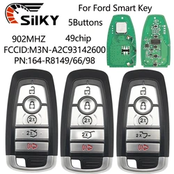 SilKY M3N-A2C93142600 ID49 902MHz Keyless Go Car Remote Control Key Fit For Ford Edge Fusion Expedition Explorer Mustang