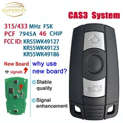 SUPERKE YKR55WK49127 KR55WK49123 KR55WK49186 PCF7945 Chip 315/868MHz Remote Smart Car Key For BMW 1/3/5/7 Series 2006-2012 CAS3