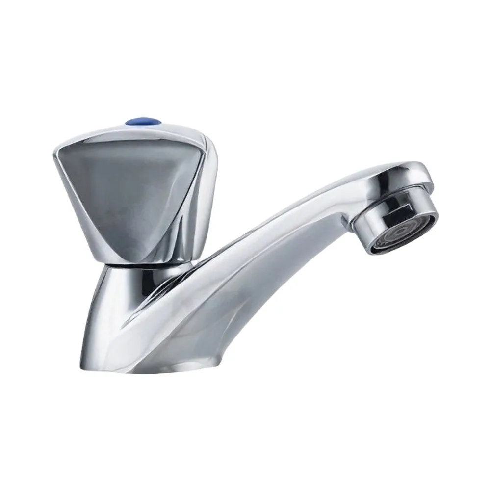 Commercial Grade Cold Water Basin Faucet Made of Zinc Alloy with Tough ABS Handle for Frequent Use Environments