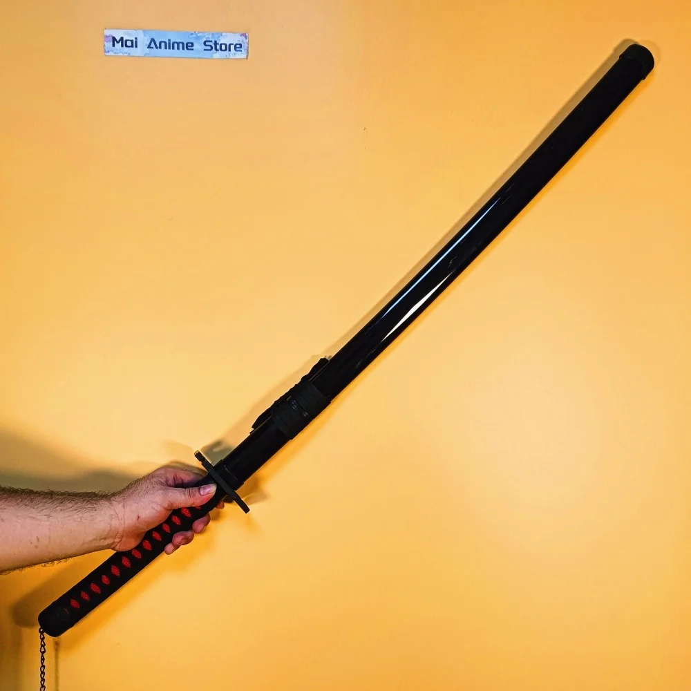 31/40 polegada kurosaki ichigo katana tamanho real japonês katana sabre original lixívia anime cosplay prop faca ninja brinquedo afiado presente