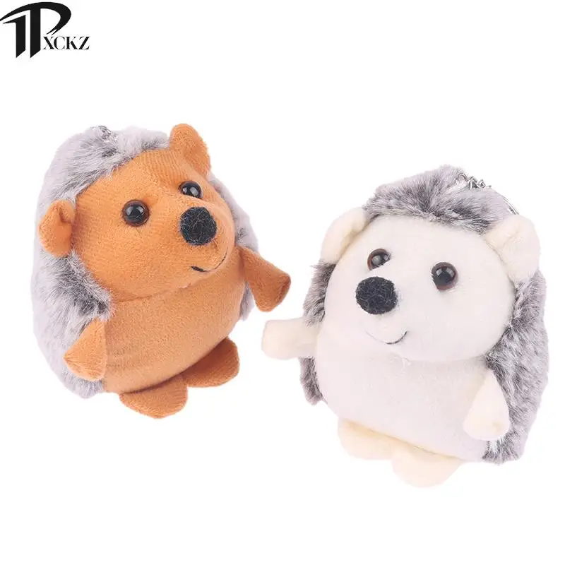 Hedgehog Doll Doll Plush Toy Key Chain Cute Hedgehog Plush Toy Cartoon Animal Pendant Soft Fur Doll Key Chain Backpack Car Bag