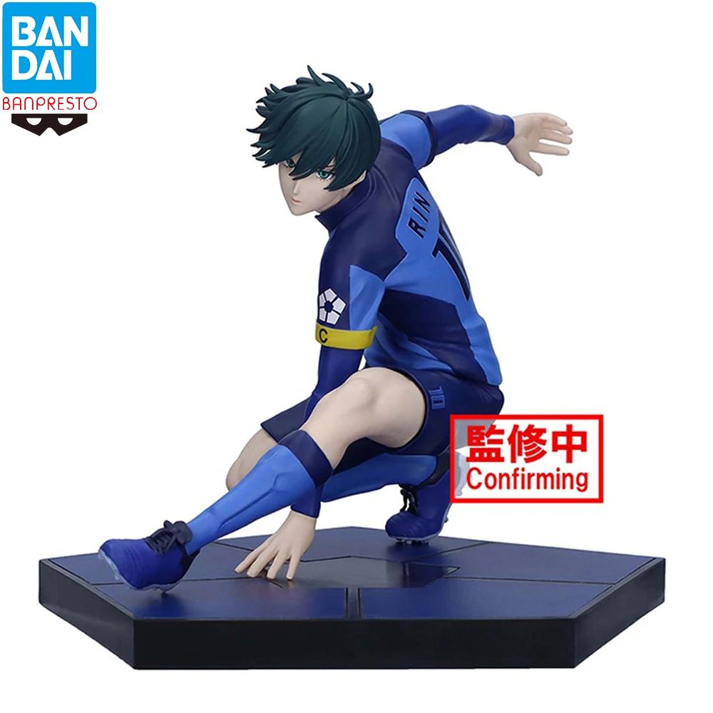 Original BANDAI Banpresto Blue Lock Itoshi Rin 16cm Doll Collectible Anime Figure Model Toy Gift