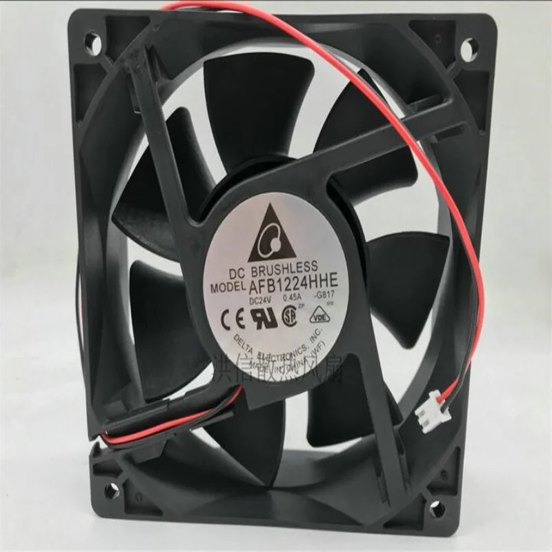 

Wholesale: Delta AFB1224HHE 12038 24V 0.45A two-wire inverter cooling fan