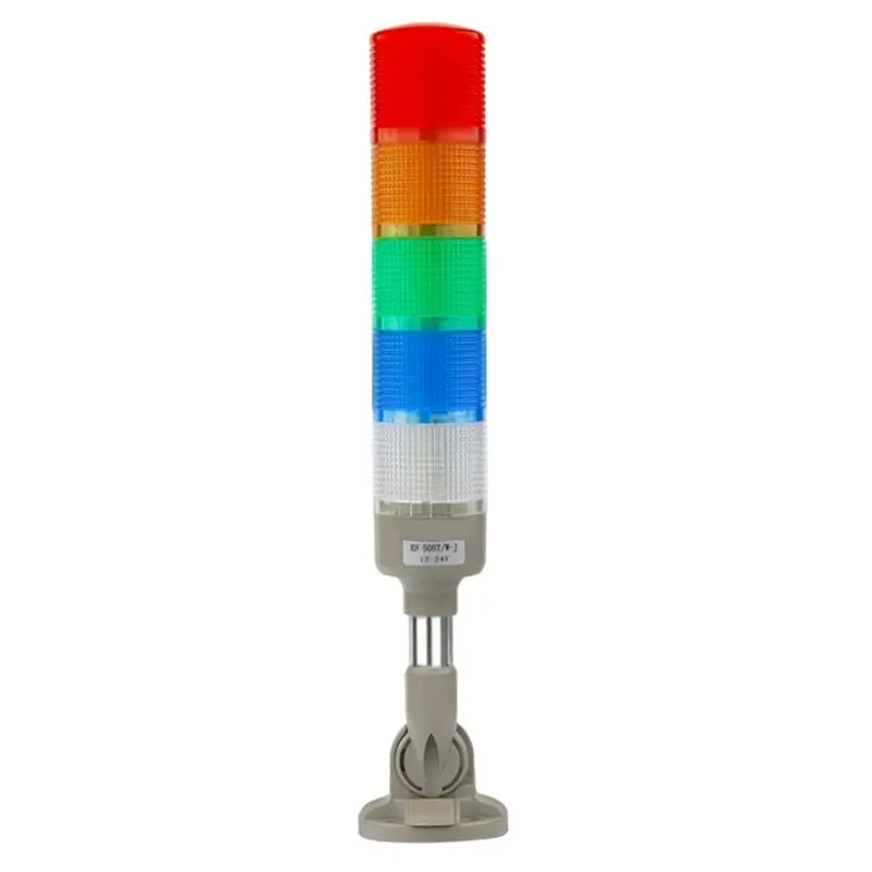 

2025 New-For Machine Status Alarm LED Signal Tower Stack Lights DC12-24V Steady Flashing Industrial Warning Signal Light Buzzer