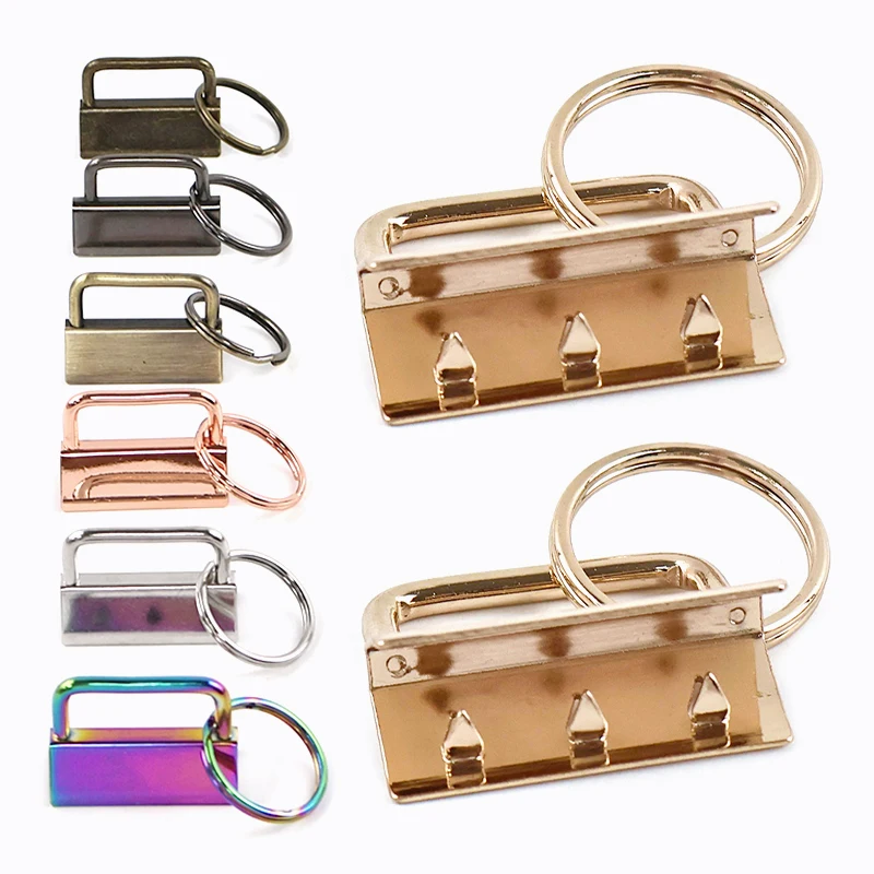 

10Pcs 20/25/32mm Keychain Carabiner Clips Pendant D Ring Metal Tail Clip Buckle Wristlets Webbing Lanyard Hardware Accessories