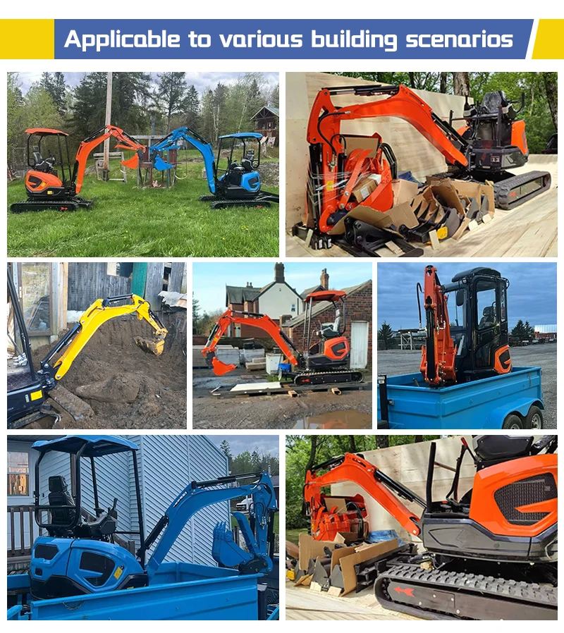 Hochwertiger Mini-Bagger, kleiner Hydraulikbagger mit leistungsstarkem Motor, konkurrenzfähiger Preis für vielseitigen Einsatz. – Detail 7