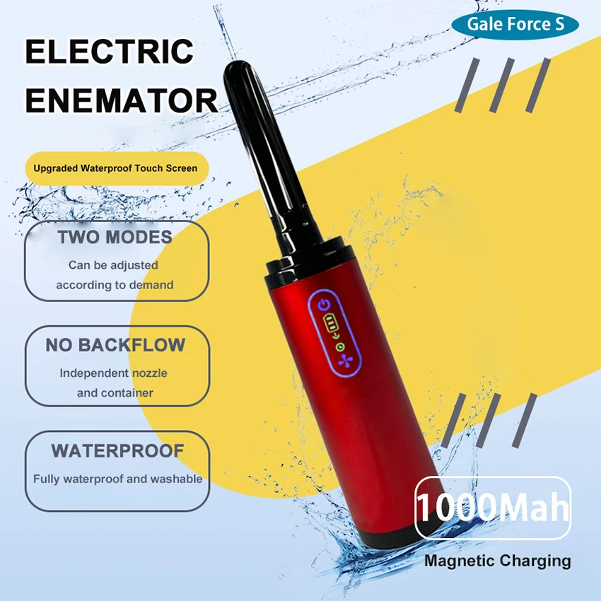 Electric Rotating Anal Douche & Enema Cleaner Automatic 360° Deep Cleaning System | USB Rechargeable for Men & Women Sex Toys