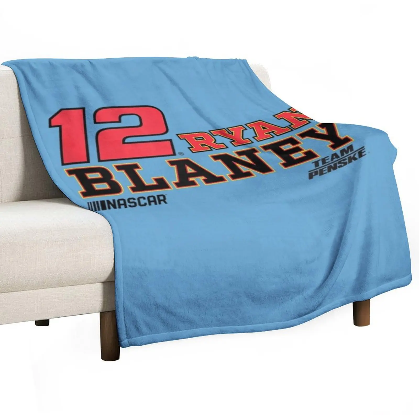 NASCAR - Ryan Blaney - Driver Throw Blanket Luxury Thicken wednesday Stuffeds For Decorative Sofa Thermal warm winter Blankets