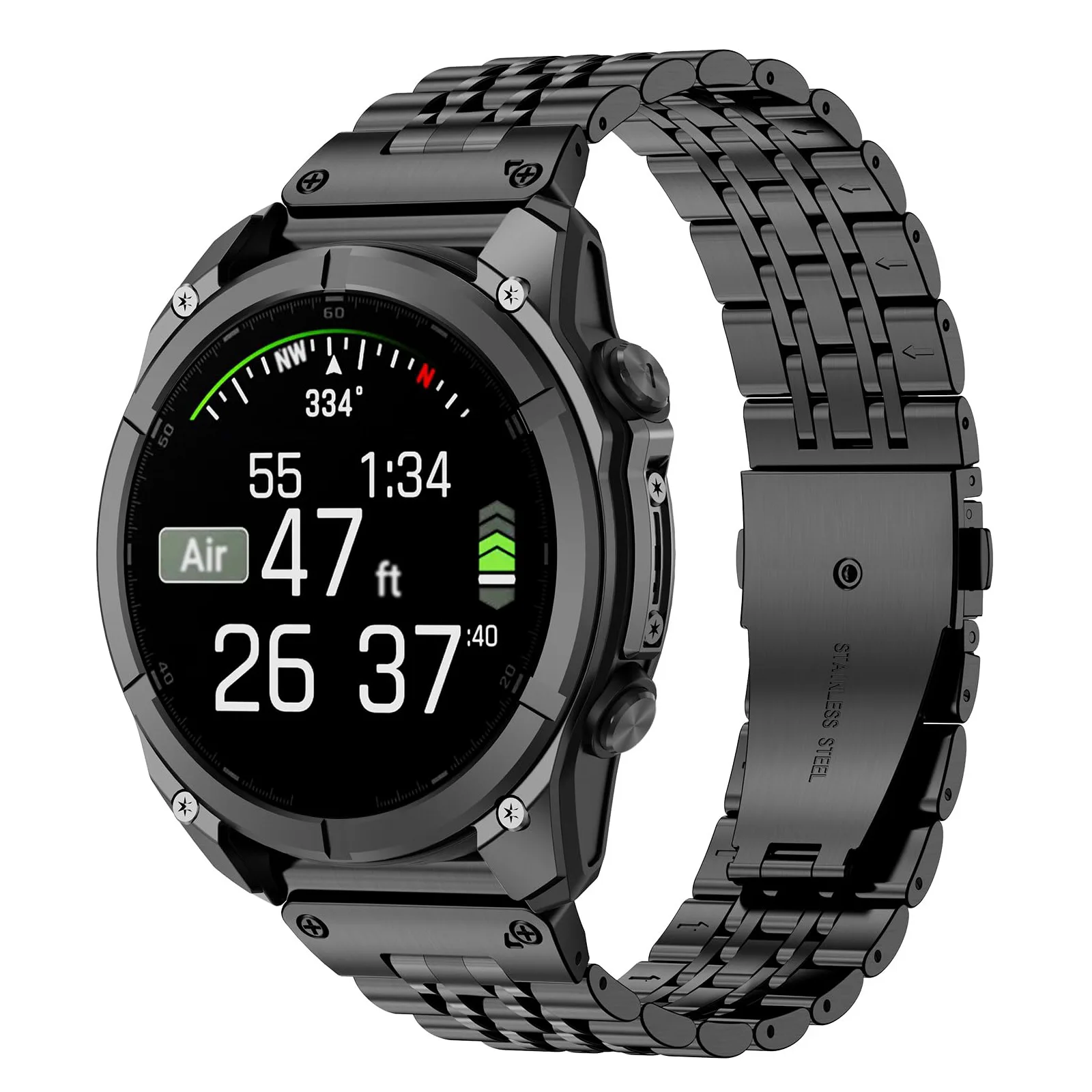 

Watch strap for Garmin Fenix8 special quick-release integrated seven-bead stainless steel strap 22/26mm