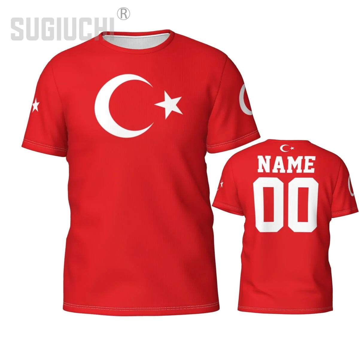 Custom Name Number Turkey Flag Emblem 3D T-shirts Clothes For Men Women Tees jersey Soccer Football Fans Gift T shirt