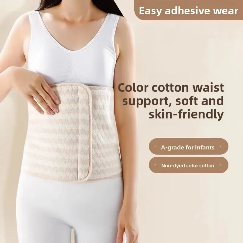

Women's Cotton Belly Wrap Warm Gastric Protection Waist Belt for S Postpartum Care Warmth Pre Home Use