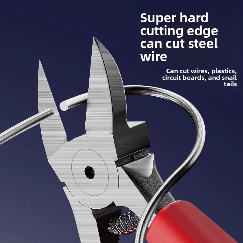 Nozzle pliers 6 inch 5 inch industrial grade small partial mouth diagonal nozzle opening manual wire cutting pliers