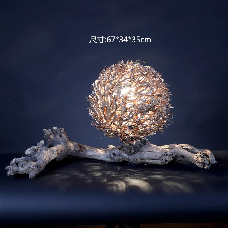 Lampada a nido d'uccello dal design cavo, lampada da scrivania per la casa dell'hotel per letto e colazione, decorazione dell'ornamento dell'atmosfera