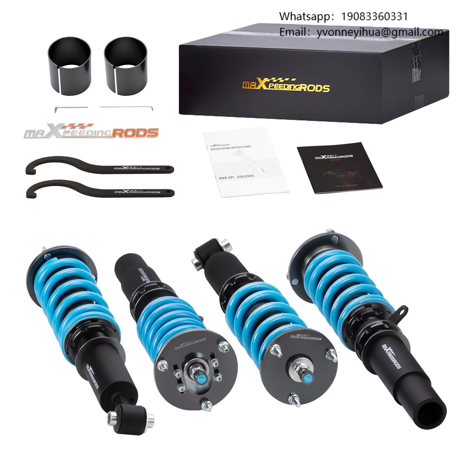 

MaXpeedingrods 24 Way Damper Coilovers for BMW 5 E39 1995-2003 RWD Notchback 525i 530i 540i 520d