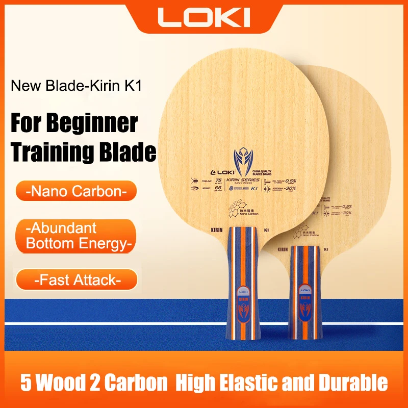 

LOKI KIRIN K1/K2/K3/K5/K6/K7 Table Tennis Blade 5/7-ply Pure Wood FL/CS Offensive+ Ping Pong Bat for Beginner Advanced Training