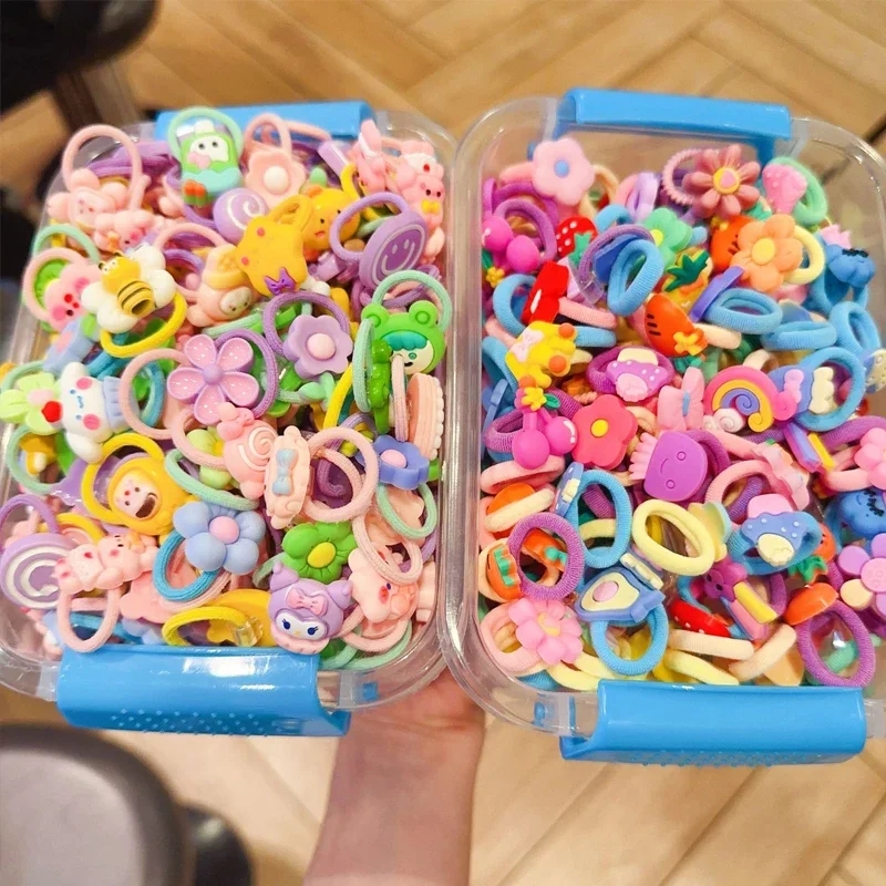 شريط مطاطي للأطفال، شريط مطاطي للفتيات لا يؤذي الشعر، إكسسوارات شعر صغيرة مرنة عالية ومتينة