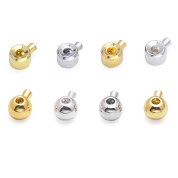 3.2mm Brass Crimp Beads Loose Rondelle Spacer Beads Crimp Charms Accessories For Bracelet Necklace Jewelry Making